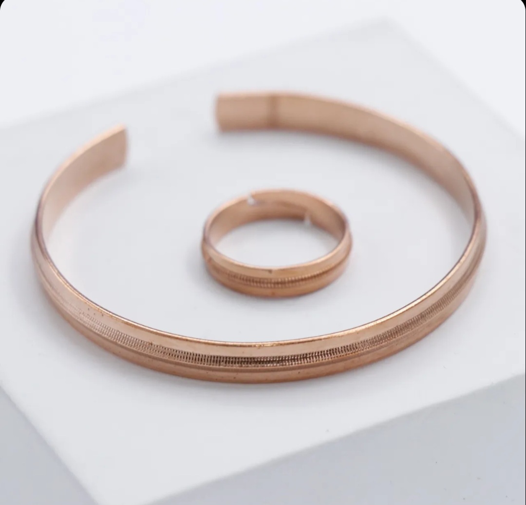 ست دستبند و انگشتر مسی لوکس 71529