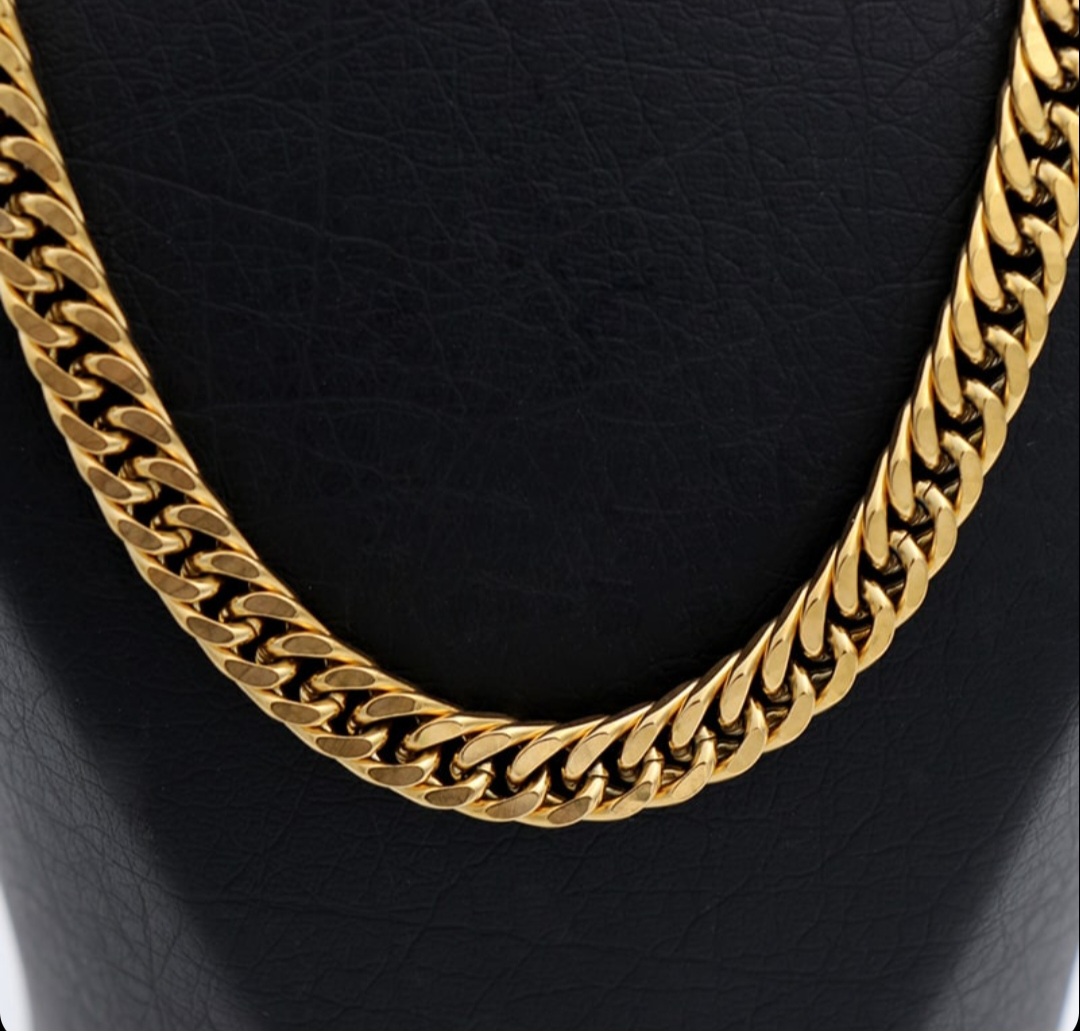 زنجیر استیل طلایی رنگ ثابت 9 میل 71410