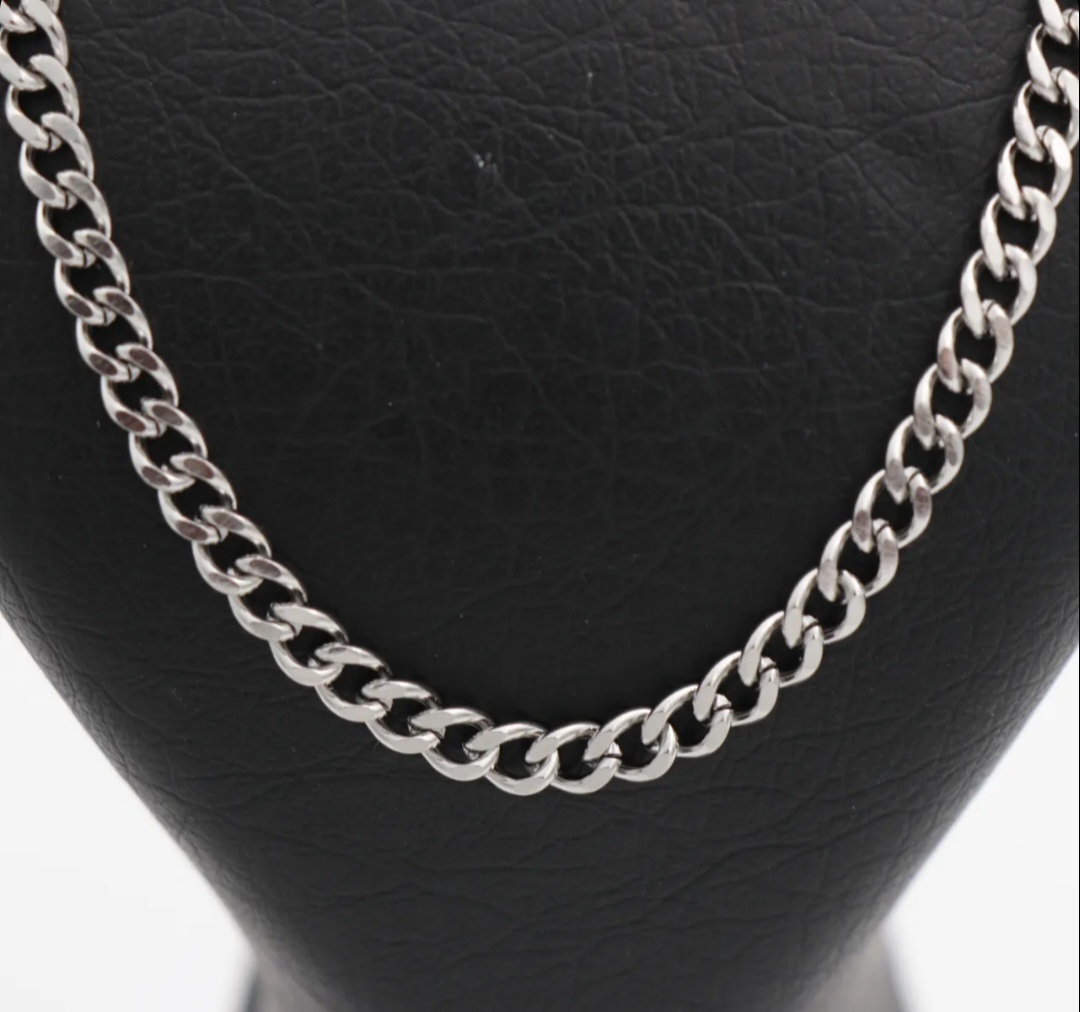 زنجیر استیل کارتیرنقره ای 4میل 70957