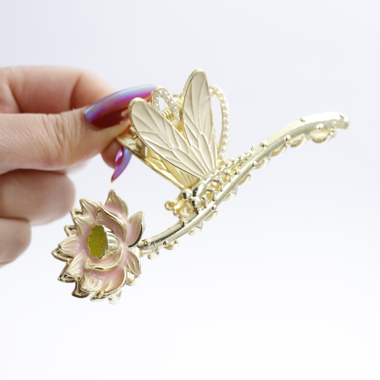 کلیپس فلزی گل نیلوفر آبی ۷۵۶۳۷